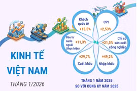 Kinh tế Việt Nam ghi nhận nhiều kết quả tích cực trong tháng đầu năm 2026