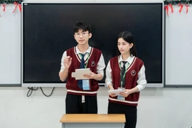 Từ những người bạn quen biết trước đó, Lã Tiến Minh (Bắc Ninh) và Trần Duy Đan (Cà Mau) lần đầu tiên trở thành đồng đội khi bước vào hành trình tại Tiếng nói Xanh. (Ảnh: Ban tổ chức)