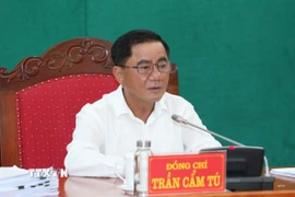 Ông Trần Cẩm Tú, Bí thư Trung ương Đảng, Chủ nhiệm Uỷ ban Kiểm tra Trung ương. (Ảnh: Phương Hoa/TTXVN)