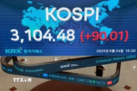 Chỉ số tổng hợp KOSPI. (Ảnh minh họa. Yonhap/TTXVN)
