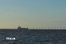 Một tàu chở dầu neo ngoài khơi bang Zulia, Venezuela. (Nguồn: THX/TTXVN)