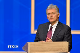 Người phát ngôn Điện Kremlin, ông Dmitry Peskov, tại Moskva. (Ảnh: AA/TTXVN)