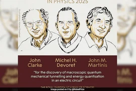 Các nhà khoa học John Clarke, Michel Devoret và John Martinis đã giành giải Nobel Vật lý năm 2025 cho "phát hiện về hiệu ứng đường hầm cơ học lượng tử vĩ mô và lượng tử hóa năng lượng trong mạch điện" (Nguồn: NDTV)