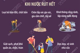 Hướng dẫn dọn dẹp, khử trùng sau ngập lụt để bảo vệ sức khỏe