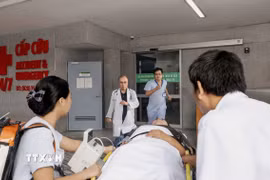 Thuyền viên người Nga được đưa về Bệnh viện FV Thành phố Hồ Chí Minh điều trị. (Ảnh: TTXVN phát)