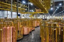 Giá đồng đã chạm mức cao kỷ lục hơn 12.000 USD/tấn trong tháng 12. (Ảnh: Bloomberg/Getty Images)