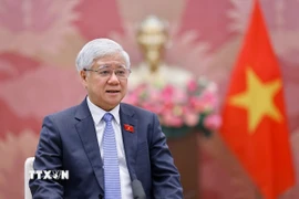 Phó Chủ tịch Thường trực Quốc hội Đỗ Văn Chiến trả lời phỏng vấn. (Ảnh: Doãn Tấn/TTXVN)