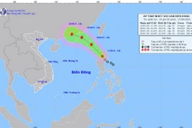 Áp thấp nhiệt đới có khả năng mạnh lên thành bão. (Nguồn: nchmf)