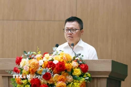 Ông Lê Quốc Minh, Ủy viên Trung ương Đảng, Phó trưởng Ban Tuyên giáo-Dân vận Trung ương, Tổng Biên tập Báo Nhân Dân, Bí thư Đảng ủy, Chủ tịch Hội Nhà báo Việt Nam. (Ảnh: Phạm Kiên/TTXVN)