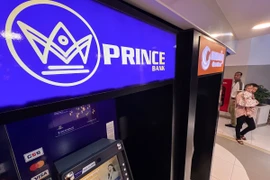 Máy ATM của Ngân hàng Prince, do Tập đoàn Prince quản lý tại Phnom Penh, Campuchia. (Nguồn: Chosun Daily)