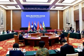 Quang cảnh Hội nghị Bộ trưởng Ngoại giao hợp tác Mekong-Lan Thương (MLC) lần thứ 10 đã diễn ra tại thành phố An Ninh (Côn Minh, Vân Nam, Trung Quốc) năm 2025. (Ảnh: TTXVN phát)