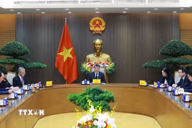 Thủ tướng Lê Minh Hưng điện đàm với Thủ tướng Hà Lan Rob Jetten. (Ảnh: Dương Giang/TTXVN)