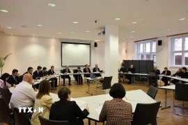 Đối thoại chính sách lần thứ 6 giữa Đảng Cộng sản Việt Nam và Đảng Cánh tả Đức. (Ảnh: Thu Hằng/TTXVN)