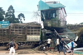 Hiện trường vụ tai nạn.