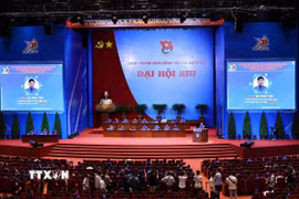Phiên thứ nhất Đại hội Đoàn toàn quốc lần thứ XIII. (Ảnh: Minh Đức/TTXVN)