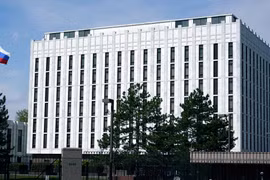 Đại sứ quán Nga tại Washington, DC (Ảnh: AP)