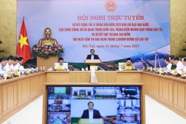 Thủ tướng Phạm Minh Chính chủ trì hội nghị. (Ảnh: Dương Giang/TTXVN)