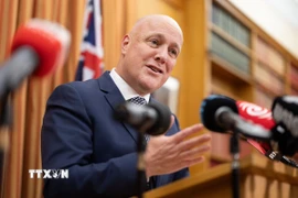 Thủ tướng New Zealand Christopher Luxon sắp có chuyến thăm Việt Nam. (Ảnh: AFP/TTXVN)