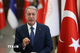 Bộ trưởng Quốc phòng Thổ Nhĩ Kỳ Hulusi Akar. (Ảnh: AFP/TTXVN)