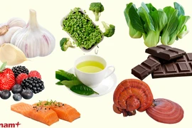 Những loại thực phẩm phòng ngừa ung thư. (Ảnh: Vietnam+)