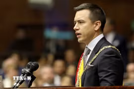 Tổng thống Ecuador Daniel Noboa. (Ảnh: THX/TTXVN)