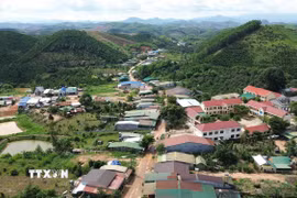 Cơ sở hạ tầng ở xã Tà Đùng (Lâm Đồng) được đầu tư phát triển từ chương trình mục tiêu quốc gia phát triển kinh tế xã hội vùng đồng bào dân tộc thiểu số và miền núi. (Ảnh: Nguyễn Huy Thành/TTXVN)