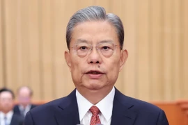 Ủy viên trưởng Ủy ban Thường vụ Nhân đại toàn quốc Trung Quốc Triệu Lạc Tế. (Ảnh: THX/TTXVN)