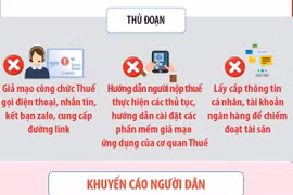 Cảnh báo các thủ đoạn mạo danh cơ quan Thuế để lừa đảo