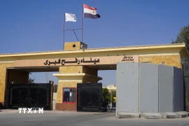 Cửa khẩu Rafah ở biên giới giữa Ai Cập và Dải Gaza. (Ảnh: THX/TTXVN)