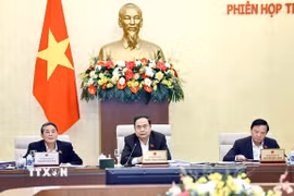 Chủ tịch Quốc hội Trần Thanh Mẫn phát biểu. (Ảnh: Doãn Tấn/TTXVN)