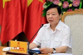 Phó Thủ tướng Trần Hồng Hà phát biểu chỉ đạo. (Ảnh: TTXVN phát)