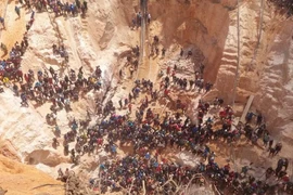 Hiện trường một vụ sập mỏ vàng tại Venezuela. Ảnh minh họa. (Nguồn: Mạng X)