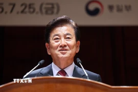 Bộ trưởng Thống nhất Hàn Quốc Chung Dong Young. (Ảnh: Yonhap/TTXVN)