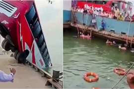Hiện trường vụ tai nạn. (Nguồn: PTI)
