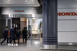 Trụ sở hãng sản xuất xe ôtô Honda Motor tại Tokyo, Nhật Bản. (Ảnh: Kyodo/TTXVN)