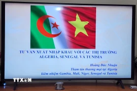 Thương vụ Việt Nam tại Algeria kiêm nhiệm Senegal và Tunisia đã tổ chức Phiên tư vấn xuất khẩu. (Ảnh: Mạnh Hùng/TTXVN)