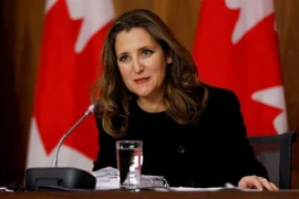 Cựu Phó Thủ tướng Chrystia Freeland là một ứng cử viên sáng giá cho chức Thủ tướng Canada. (Ảnh: Reuters/TTXVN)