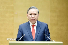 Tổng Bí thư Tô Lâm phát biểu chỉ đạo. (Ảnh: Thống Nhất/TTXVN)