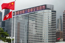 Trung tâm Evergrande tại Hong Kong, Trung Quốc, ngày 6/8/2021. (Ảnh: AFP/TTXVN)