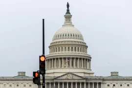 Quang cảnh bên ngoài Toà nhà Quốc hội ở Washington DC. (Ảnh: THX/TTXVN)