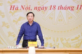 Phó Thủ tướng Trần Hồng Hà phát biểu chỉ đạo. (Ảnh: TTXVN phát)