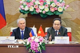 Chủ tịch Quốc hội Trần Thanh Mẫn phát biểu khai mạc Phiên họp. (Ảnh: Doãn Tấn/TTXVN)