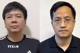 Bị can Nguyễn Ngọc Thủy và Đặng Văn Hiển. (Nguồn: TTXVN phát)