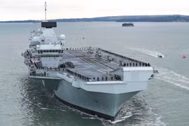 Tàu sân bay HMS Prince of Wales. (Ảnh: royalnavy)