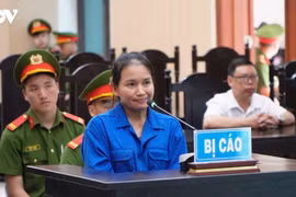 Bị cáo Bùi Thị Măng tại phiên tòa.