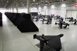 Ảnh chụp màn hình về nhà máy sản xuất máy bay UAV mà Moskva nói lớn nhất thế giới. (Nguồn: AFP)