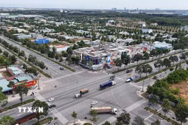 Đường vành đai 4, đoạn qua Bình Dương, đã được đầu tư cơ bản. (Ảnh: TTXVN phát)