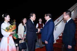 Thủ tướng Phạm Minh Chính đến Thiên Tân, bắt đầu chuyến tham dự Hội nghị Thượng đỉnh Tổ chức Hợp tác Thượng Hải (SCO) 2025. (Ảnh: Dương Giang/TTXVN)