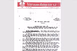 Bản tin đấu tranh thống nhất phát ngày 24/4/1975 của Việt nam thông tấn xã.