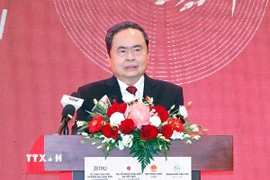 Chủ tịch Quốc hội Trần Thanh Mẫn phát biểu. (Ảnh: Doãn Tấn/TTXVN)